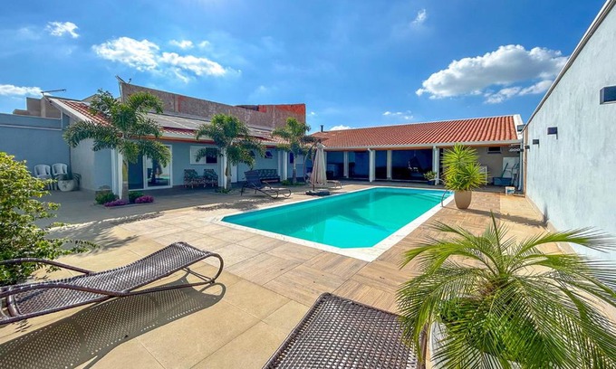 Itu House | Chacara c Wi-Fi, piscina e churrasqueira em Itu SP
