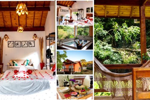 Costas House | Chalé Canto do Galo 2 - Hidro da Jacuzzi, Lareira Ecológica, Cozinha Completa, Wi-Fi 80mbps, próximo a comércio local e relaxando ao som do riacho