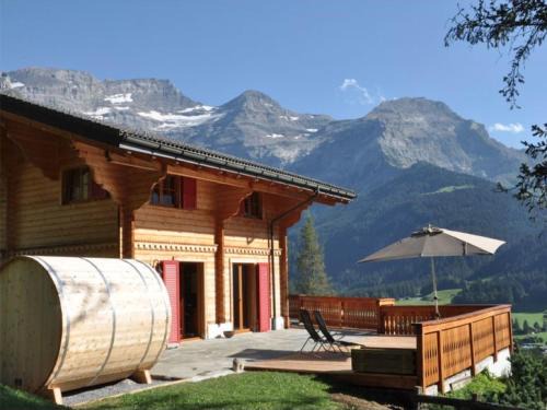 Ormont-Dessus Ski Chalet | Chalet Edelweiss Stunning Glacier View