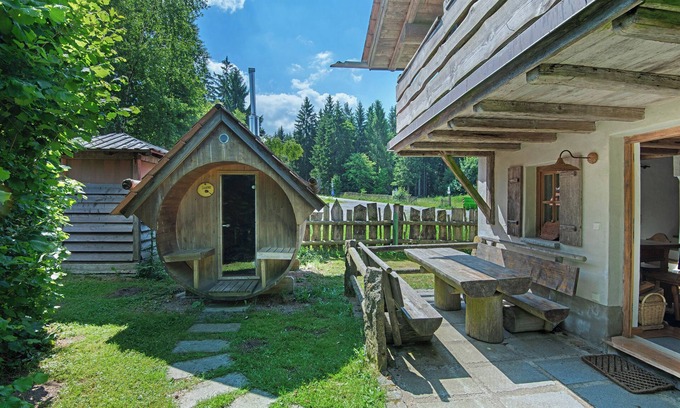 Sankt Englmar Ski Chalet | Chalet 'Tiny Hideaway' with Mountain View, Private Terrace and Private Garden