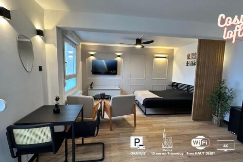 Poteries Apartment | Charmant Studio Neuf, Hypercentre, Parking, Balcon