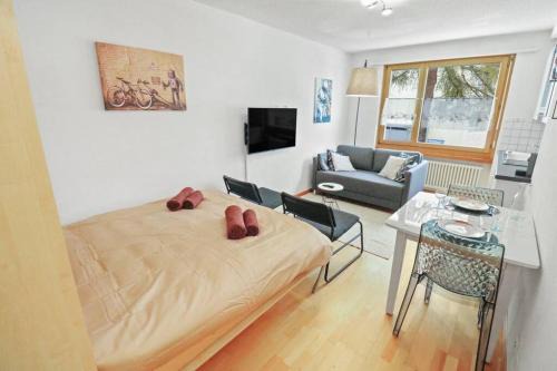 Leukerbad Apartment | Charmant studio proche du centre