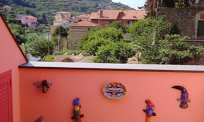 Finale Ligure Apartment | Charming attic apartment with terrace in old restored building from 1850