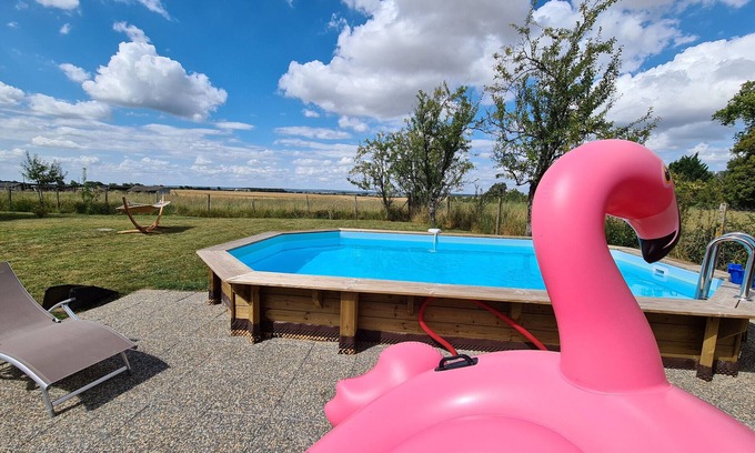 Saint-Lactencin Cottage | Charming Cottage with Heated Pool in Tranquil Berrichon Countryside