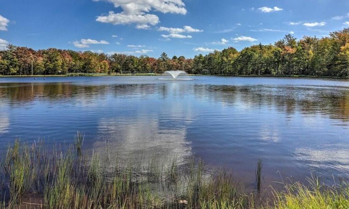 Locust Lake Village House | Charming Poconos Lake Escape w/ Deck + Fireplace!