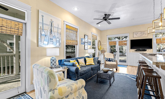 Seagrove Beach House | Charming Seagrove Beach home with 3 floors of decks, AC, & WiFi - walk to beach