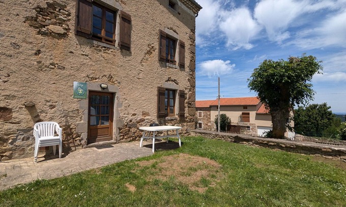 Pinols Cottage | Charming Stone Cottage with Terrace in Scenic Village, Near Langeac