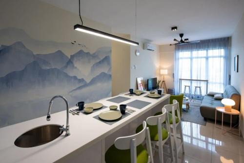 Taman Johor Jaya Apartment | Chic & Cozy 3BR Apt ARC at Austin Free Parking