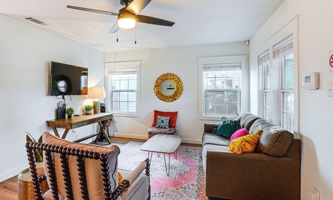 Tech Terrace House | Chic Home ~ 2 Mi to TTU w/Grill & Yard in Lubbock