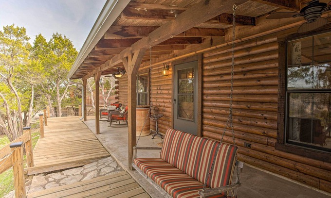 Palo Pinto County Cabin | Chic Lakefront Cabin w/ Dock & Bluff Creek Views!