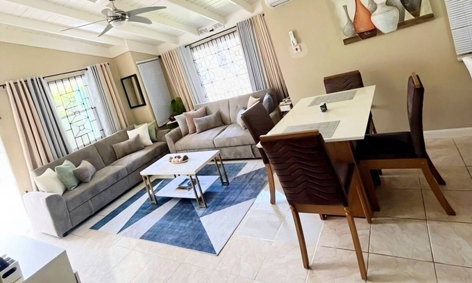 St.Bran's Burg House | CIsland 2BR home in Montego Bay with AC, WiFi Cable & all essential appliances.