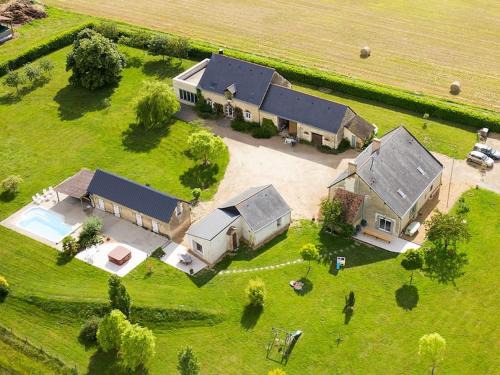 Pontigne Villa | Closerie 3 étoiles La Poire à Loup, Domaine avec Piscine