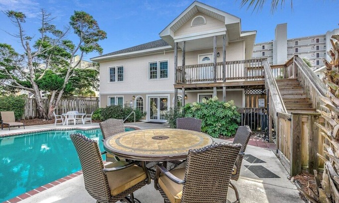 Ocean Grove House | Coastin' Tine: 8 BR/6BA w/Private Pool/Hot Tub - across the street from Beach!