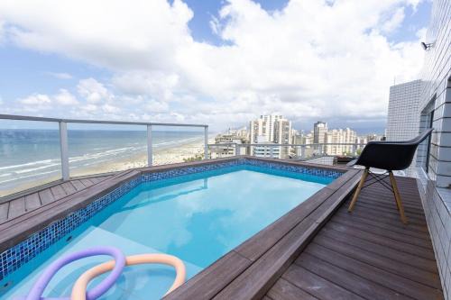 Aviacao Apartment | Cobertura a beira mar com piscina e churrasqueira