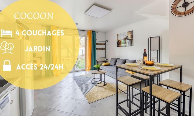 Baulne Apartment | Cocoon - Jardin - Boite à clé - Wi-Fi