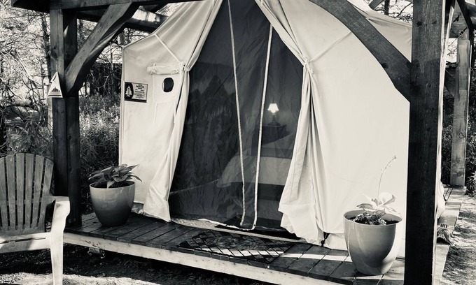 Hepworth RV Rental | Cohen Glamping Tent, Hepworth, 3 Wooded Acres