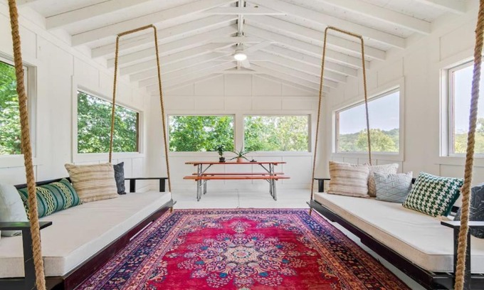 Lobelville House | Colorful and Cozy River Retreat with a View