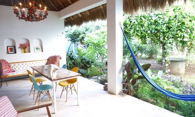 Lo de Marcos House | Colorful home with Palapa Terrace & large green space in the Heart of the Pueblo