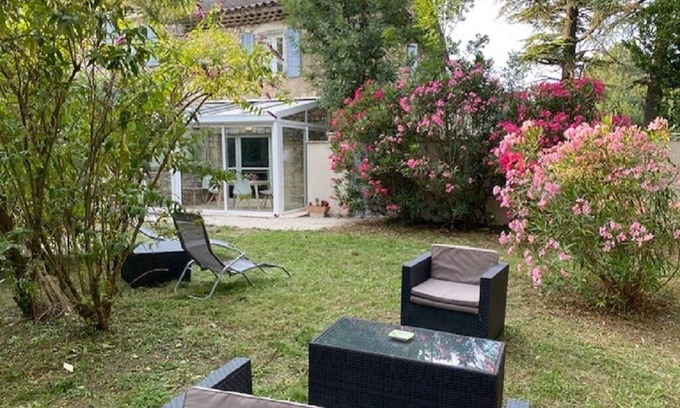 Marsanne Apartment | Comfortable apartment in Drôme Provençale. Private green space.