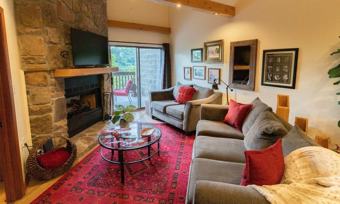 Chalet Village Condo | Comfortable, classy condo with view of Mt. LeConte