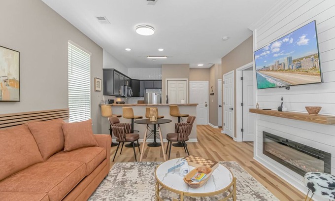 Carolina Forest Condo | Completely Renovated 1 Bedroom Condo with LED Fireplace! The Fairways 5E