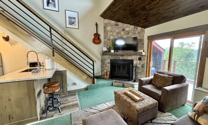 Lutsen Apartment | Condo at Lutsen Mtn Ski in Ski out Hike Bike Ski Swim etc
