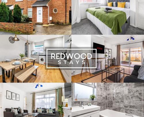 Camberley House | Cosy 3-Bedroom Serviced House with Free Fast WiFi and Parking for 2 Cars By Redwood Stays