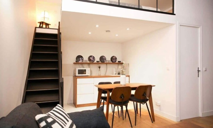 Strasbourg -Saint-Denis Apartment | Cosy Appartement Studio Moderne Mezzanine - 4P