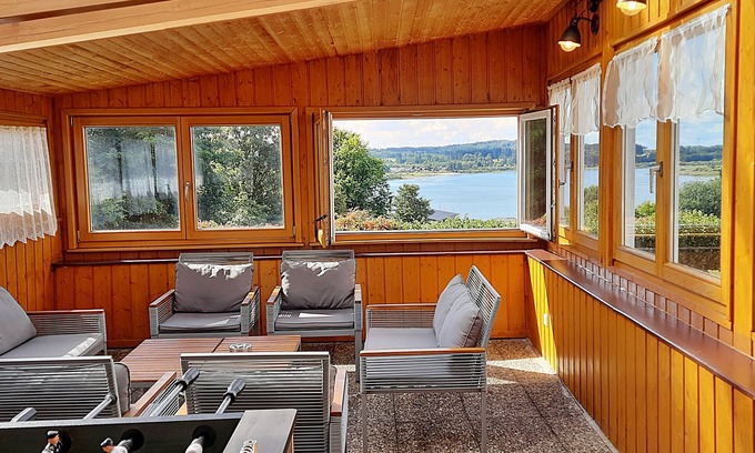 Driedorf House | Cottage at the lake view Barbecue, garden, billiards, darts, sauna ww-seeblick