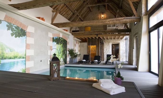Noyant-et-Aconin Cottage | Cottage with Spa, Hammam, Sauna, Indoor heated pool privatize for you!