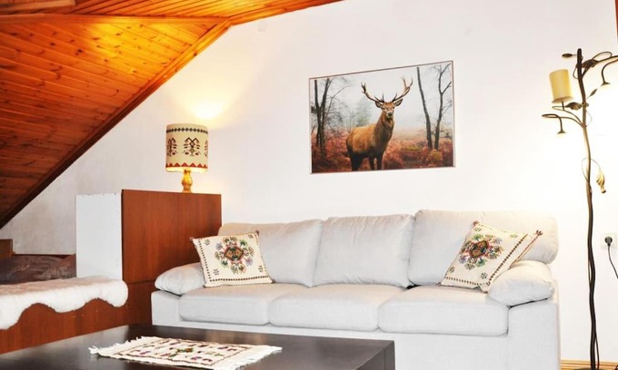 Metsovo Apartment | Cozy Loft with Fireplace & View