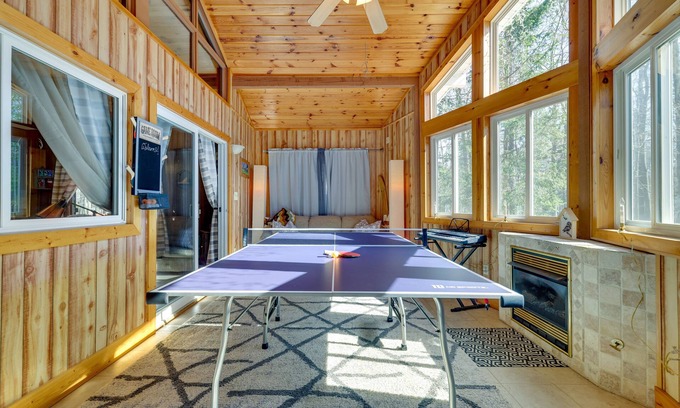 Locust Lake Village Cottage | Cozy Pocono Lake Cottage w/Fire Pit + Ping Pong!