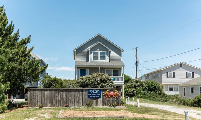 South Nags Head House | Crab Cottage: Oceanfront, Private Pool, Hot Tub