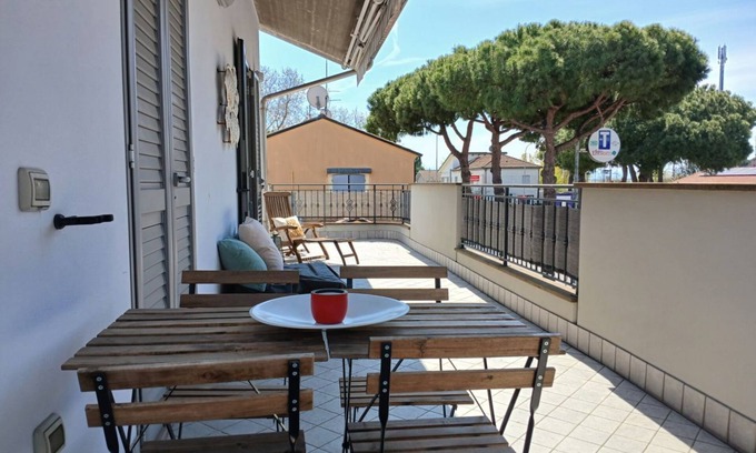 Pinarella Apartment | CV002 - Cervia, new two-room apartment with large terrace and parking space