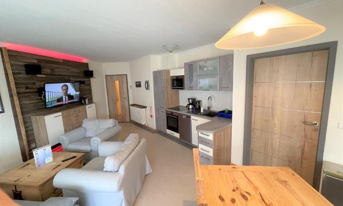 Binz Apartment | Dünenpark Binz - Komfortplus Ferienwohnung mit 1 Schlafzimmer und Balkon im Obergeschoss 168