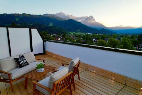 Garmisch-Partenkirchen Apartment | Dachterrasse Panorama-Glück I