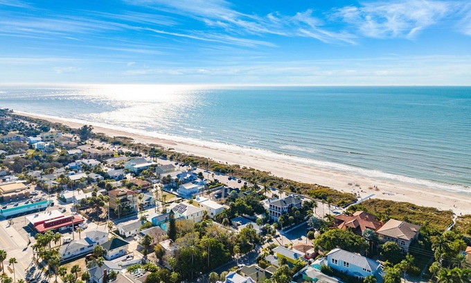 Pass-a-Grille House | Delightful, Historic Spanish Triplex: Steps From Pass-a-grille Beach