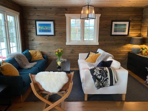 Flesberg House | Delikat tømmerhytte på Blefjell