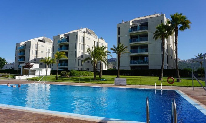 Les Deveses Apartment | Denia Beach Suite with pool, sun terrace and tennis court