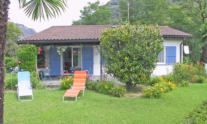 Arcegno House | Detached house with sunbathing lawn on the edge of the village and near the River Maggia