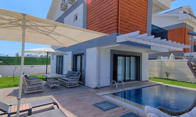 Ciftlik Villa | Detached Villa with Private Pool in Fethiye Black Gedik
