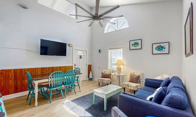 St. George Island Condo | Dog-friendly Condo with a Shared Pool, Great Beach Vibes, & Stunning Views