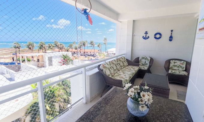 Nisia Floresta Apartment | Duplex penthouse by the sea with jacuzzi and waterfall