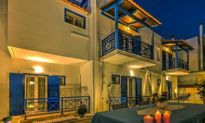 Agios Dimitrios Apartment | Elegant 1BR by Heraklion Beach Sun &Comfort Await