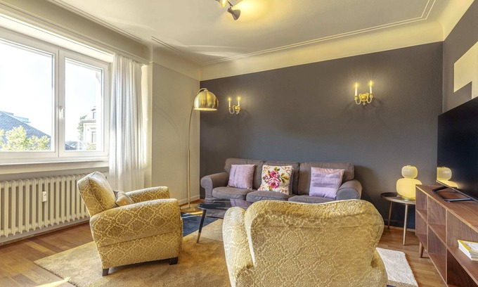 South Bonnevoie Apartment | Elegant 2BR in Luxembourg with Balcony & WiFi