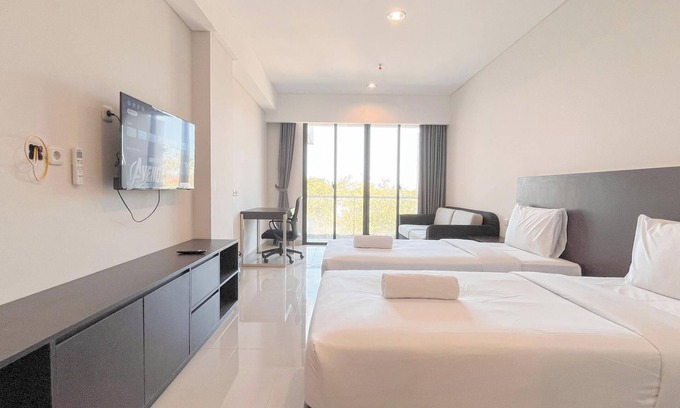 By Pass Ngurah Rai Apartment | Elegant Studio (No Kitchen) Apartment At Skales Residence Nusa Dua Bali