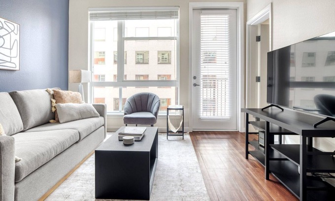 Uptown Apartment | Elegant Uptown 1BR w/ W/D, Gym & Pool, walk to RiNo bars, by Blueground