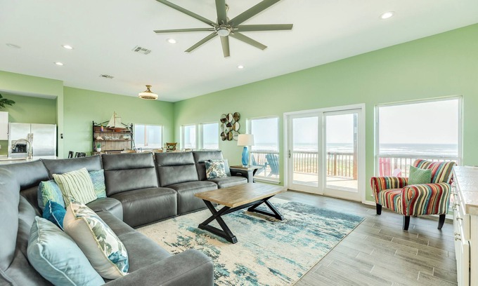 Miramar House | Elevator, 2 Decks, Gulf Views all Bedrooms & More - Private Beachfront Home
