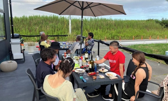 Kujukuri House | Enjoy BBQ on the terrace in front of the nature pa/Sambugun Chiba