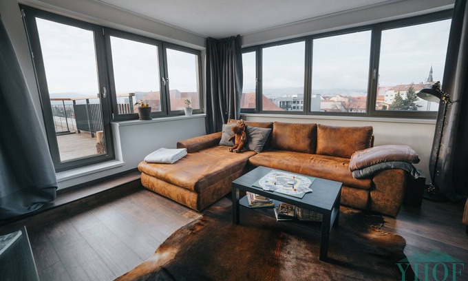 Pezinok Apartment | Enjoy panoramic view of The Little Carpathian